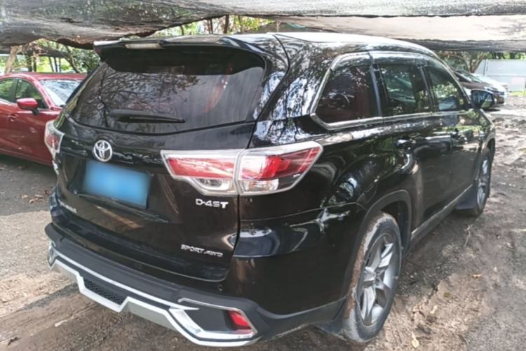 Used Toyota Highlander 2015 2.0T Four-Wheel Drive Luxury Edition 7-Seater Rear Right 45 Deg