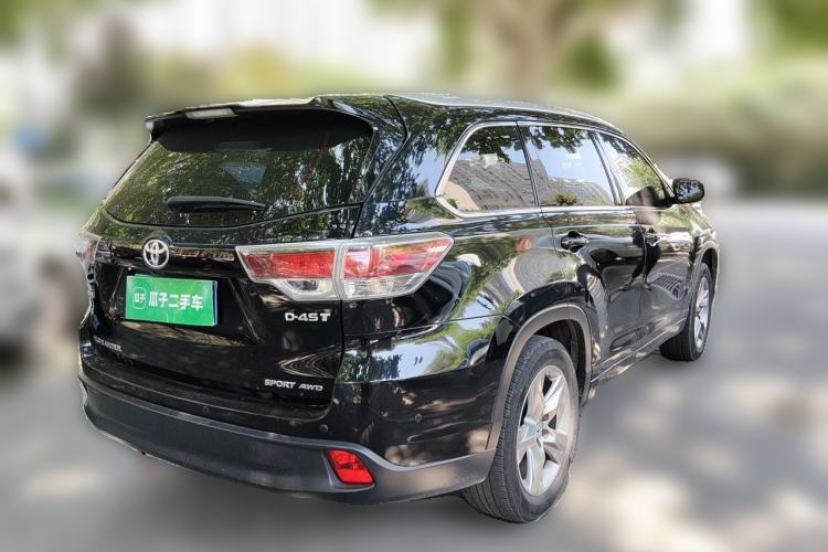Used Toyota Highlander 2015 2.0T Four-Wheel Drive Luxury Edition 7-Seater Rear Right 45 Deg