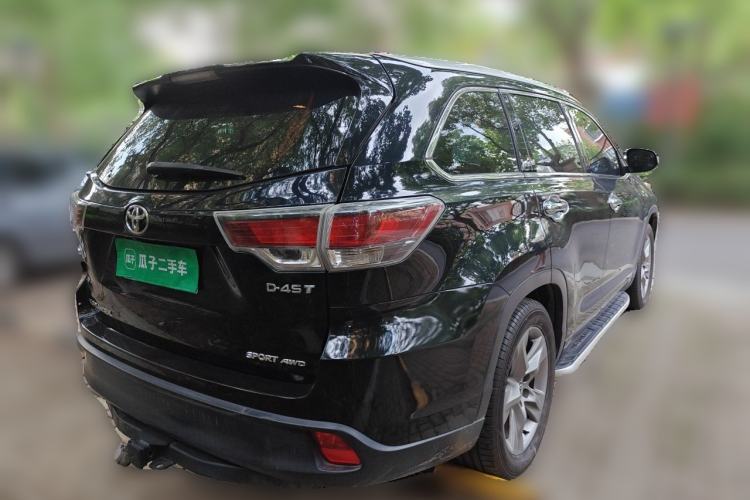 Used Toyota Highlander 2015 2.0T Four-Wheel Drive Luxury Edition 7-Seater Rear Right 45 Deg