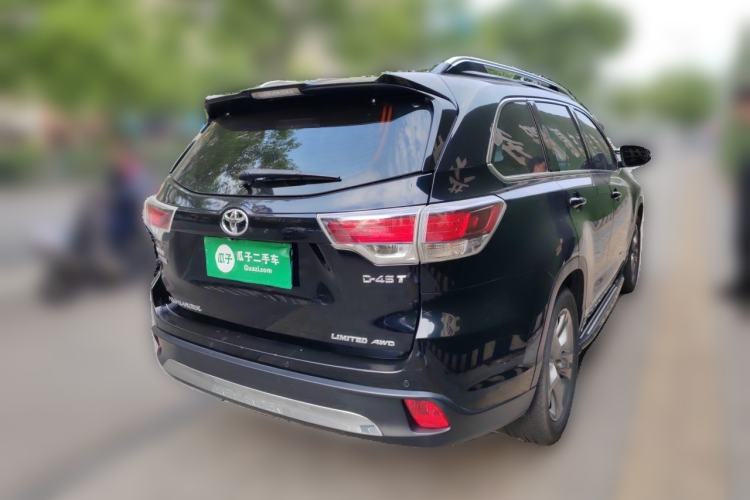 Used Toyota Highlander 2015 2.0T Four-Wheel Drive Ultimate Edition 7-Seater Rear Right 45 Deg