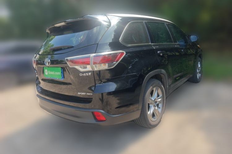 Used Toyota Highlander 2015 2.0T Four-Wheel Drive Luxury Edition 7-Seater Rear Right 45 Deg