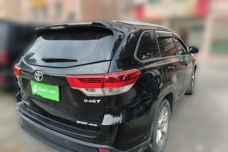Used Toyota Highlander 2015 2.0T Four-Wheel Drive Luxury Edition 7-Seater Rear Right 45 Deg