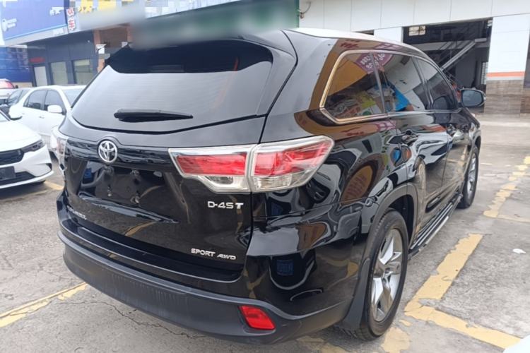 Used Toyota Highlander 2015 2.0T Four-Wheel Drive Luxury Edition 7-Seater Rear Right 45 Deg