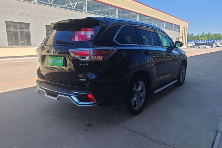 Used Toyota Highlander 2015 2.0T Two-Wheel Drive Luxury Edition 7 Seats Rear Right 45 Deg
