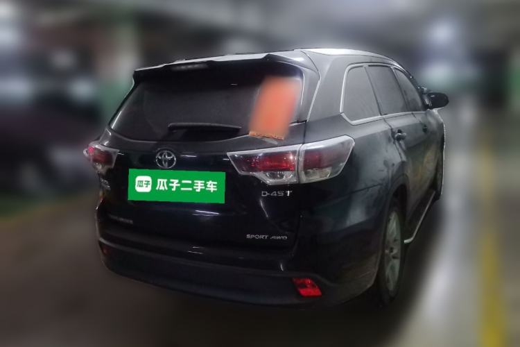 Used Toyota Highlander 2015 2.0T Four-Wheel Drive Luxury Edition 7-Seater Rear Right 45 Deg