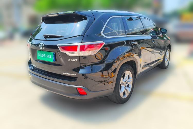 Used Toyota Highlander 2015 2.0T Four-Wheel Drive Ultimate Edition 7-Seater Rear Right 45 Deg