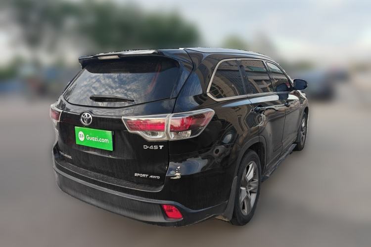 Used Toyota Highlander 2015 2.0T Four-Wheel Drive Luxury Edition 7-Seater Rear Right 45 Deg