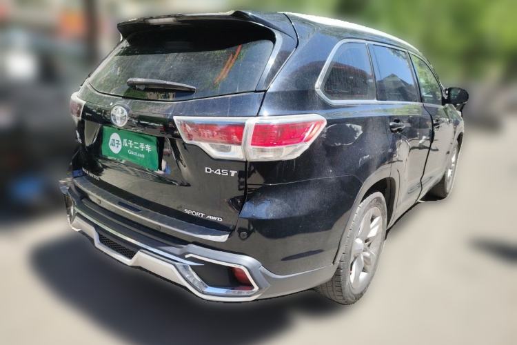 Used Toyota Highlander 2015 2.0T Four-Wheel Drive Luxury Edition 7-Seater Rear Right 45 Deg
