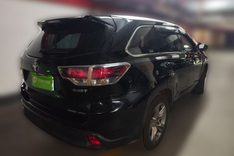 Used Toyota Highlander 2015 2.0T Four-Wheel Drive Luxury Edition 7-Seater Rear Right 45 Deg