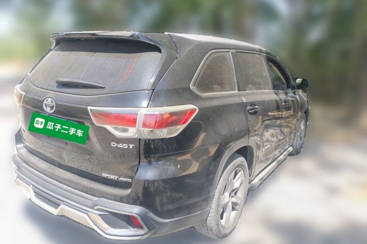 Used Toyota Highlander 2015 2.0T Four-Wheel Drive Luxury Edition 7-Seater Rear Right 45 Deg