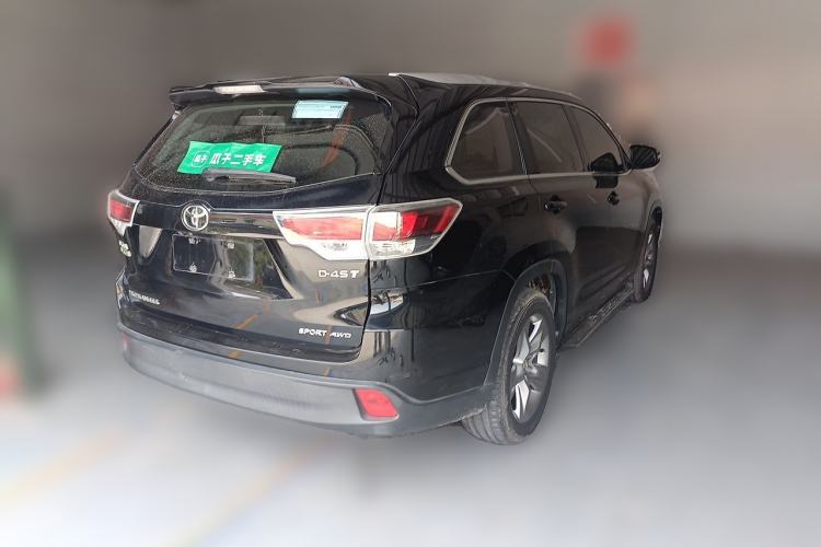 Used Toyota Highlander 2015 2.0T Four-Wheel Drive Luxury Edition 7-Seater Rear Right 45 Deg
