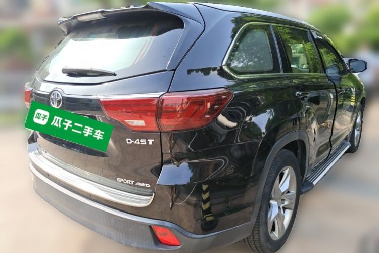 Used Toyota Highlander 2015 2.0T Four-Wheel Drive Luxury Edition 7-Seater Rear Right 45 Deg