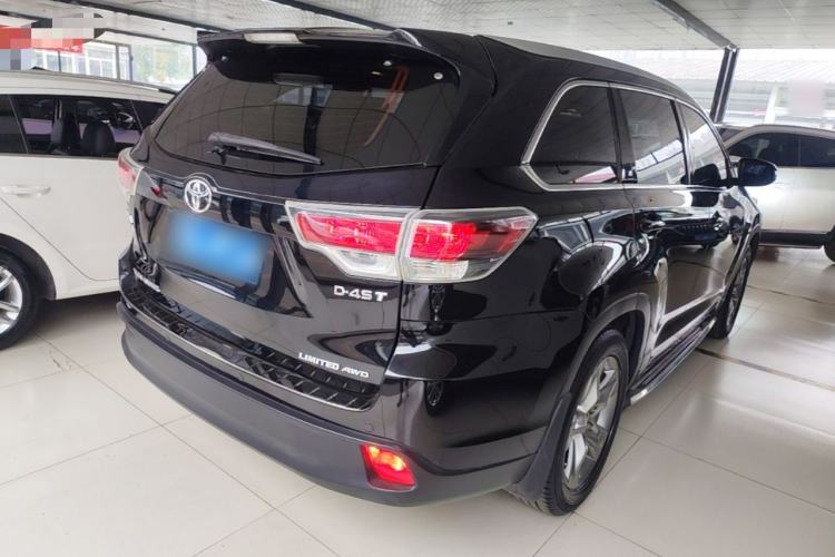 Used Toyota Highlander 2015 2.0T Four-Wheel Drive Ultimate Edition 7-Seater Rear Right 45 Deg