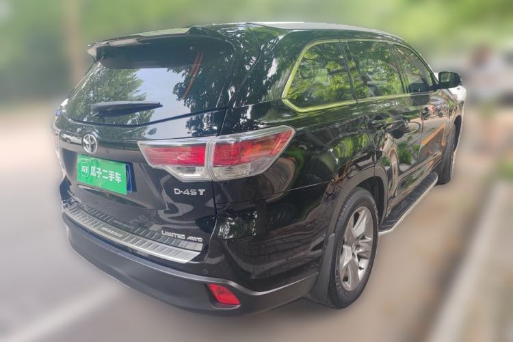 Used Toyota Highlander 2015 2.0T Four-Wheel Drive Ultimate Edition 7-Seater Rear Right 45 Deg