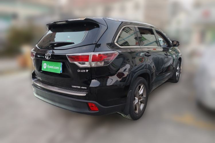 Used Toyota Highlander 2015 2.0T Four-Wheel Drive Ultimate Edition 7-Seater Rear Right 45 Deg