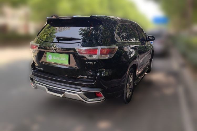 Used Toyota Highlander 2015 2.0T Four-Wheel Drive Ultimate Edition 7-Seater Rear Right 45 Deg