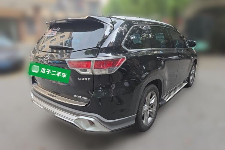 Used Toyota Highlander 2015 2.0T Four-Wheel Drive Luxury Edition 7-Seater Rear Right 45 Deg