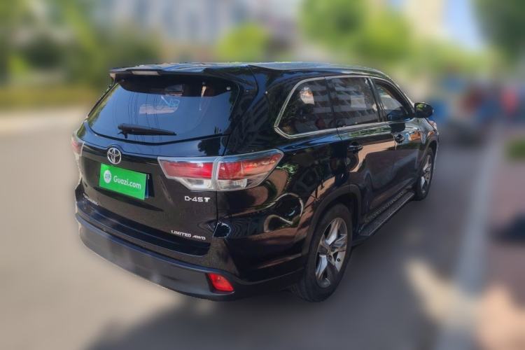 Used Toyota Highlander 2015 2.0T Four-Wheel Drive Ultimate Edition 7-Seater Rear Right 45 Deg