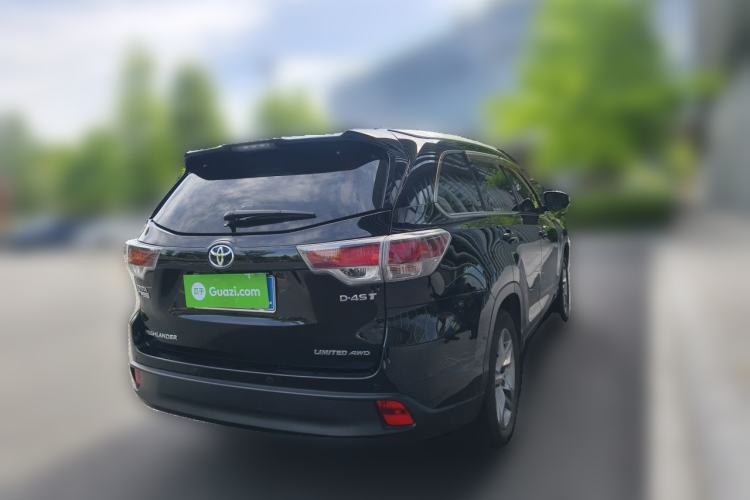 Used Toyota Highlander 2015 2.0T Four-Wheel Drive Ultimate Edition 7-Seater Rear Right 45 Deg