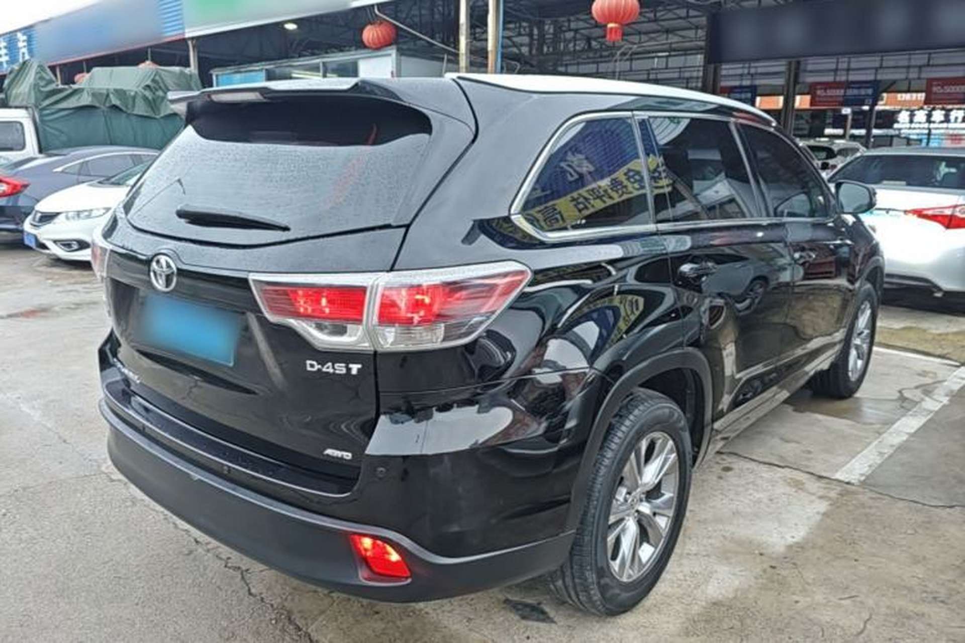 Used Toyota Highlander 2015 2.0T Four-Wheel Drive Elite Edition 7-Seater Rear Right 45 Deg