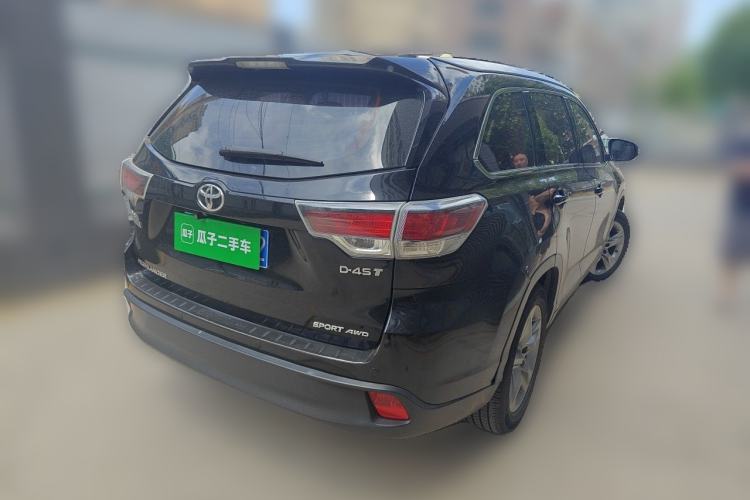 Used Toyota Highlander 2015 2.0T Four-Wheel Drive Luxury Edition 7-Seater Rear Right 45 Deg