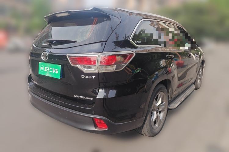 Used Toyota Highlander 2015 2.0T Four-Wheel Drive Ultimate Edition 7-Seater Rear Right 45 Deg