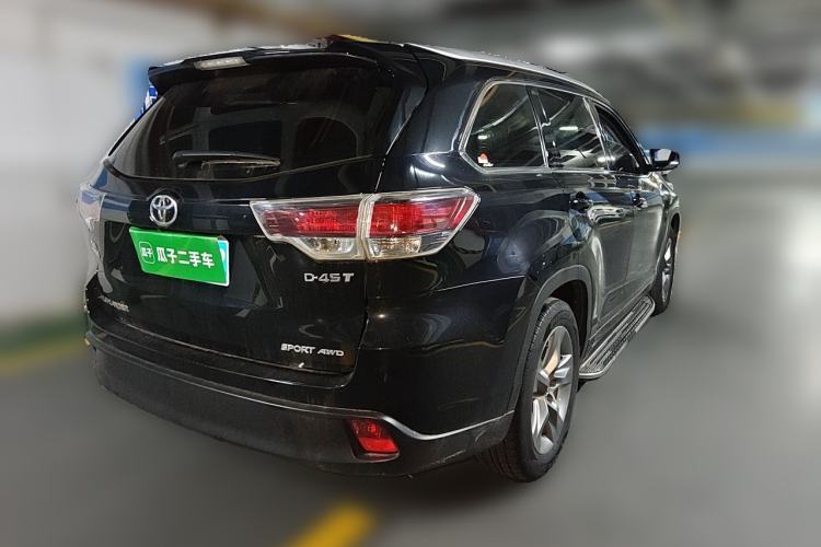 Used Toyota Highlander 2015 2.0T Four-Wheel Drive Luxury Edition 7-Seater Rear Right 45 Deg