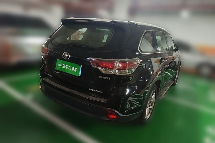 Used Toyota Highlander 2015 2.0T Four-Wheel Drive Luxury Edition 7-Seater Rear Right 45 Deg