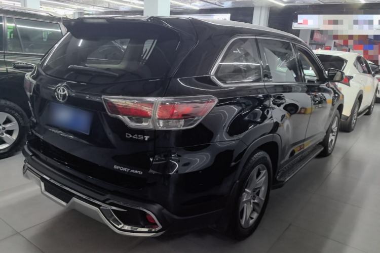 Used Toyota Highlander 2015 2.0T Four-Wheel Drive Luxury Edition 7-Seater Rear Right 45 Deg