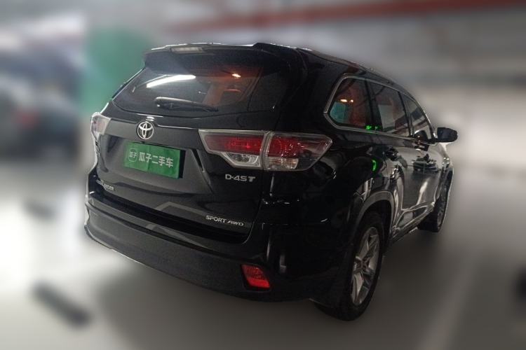 Used Toyota Highlander 2015 2.0T Four-Wheel Drive Luxury Navigation Version with 7 Seats Rear Right 45 Deg