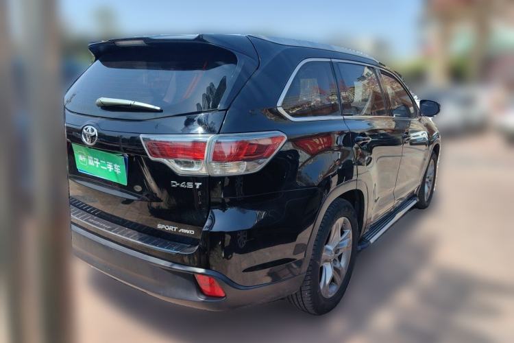 Used Toyota Highlander 2015 2.0T Four-Wheel Drive Luxury Edition 7-Seater Rear Right 45 Deg