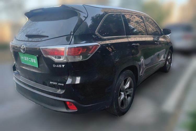 Used Toyota Highlander 2015 2.0T Four-Wheel Drive Luxury Edition 7-Seater Rear Right 45 Deg