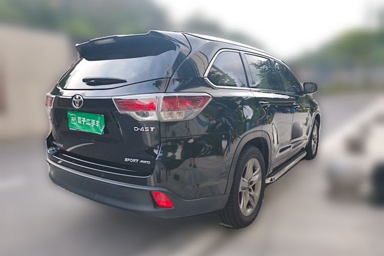 Used Toyota Highlander 2015 2.0T Four-Wheel Drive Luxury Edition 7-Seater Rear Right 45 Deg