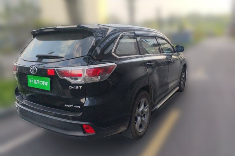 Used Toyota Highlander 2015 2.0T Four-Wheel Drive Luxury Edition 7-Seater Rear Right 45 Deg