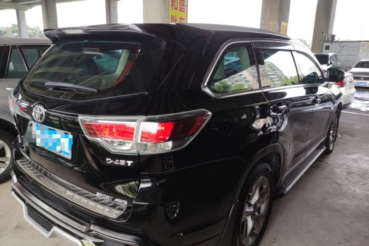 Used Toyota Highlander 2015 2.0T Four-Wheel Drive Luxury Edition 7-Seater Rear Right 45 Deg