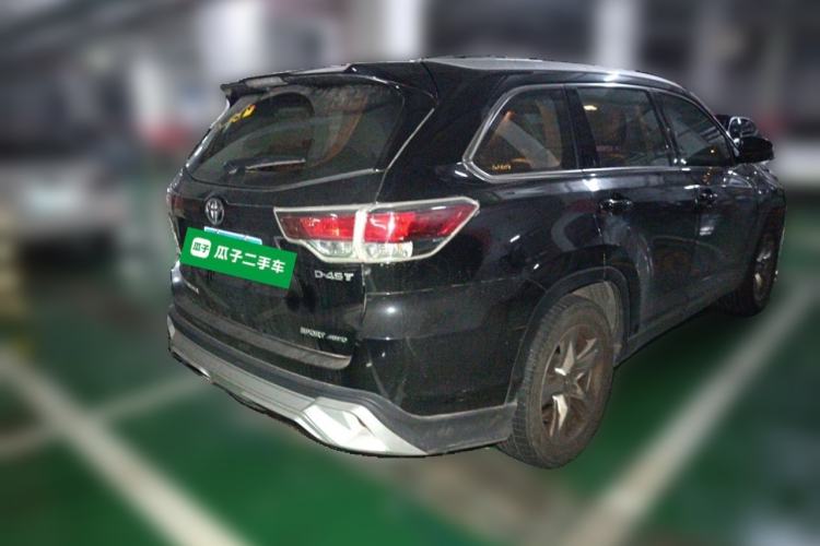 Used Toyota Highlander 2015 2.0T Four-Wheel Drive Luxury Edition 7-Seater Rear Right 45 Deg
