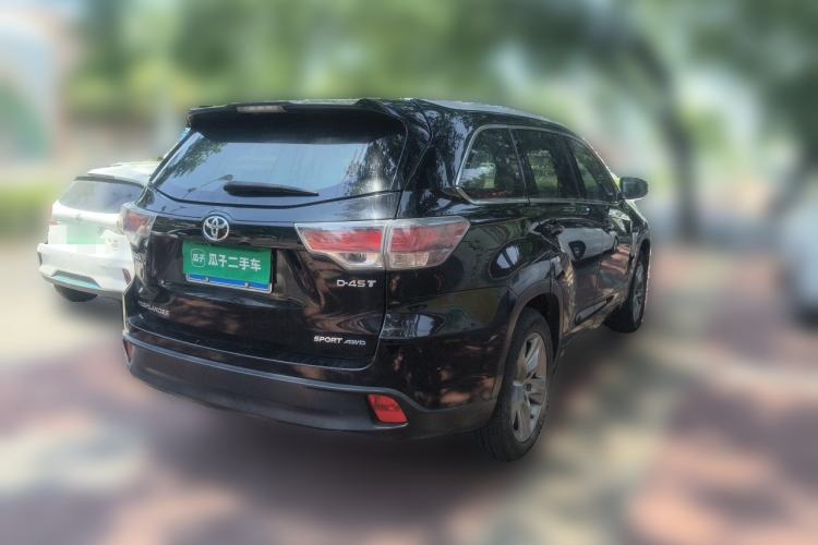 Used Toyota Highlander 2015 2.0T Four-Wheel Drive Luxury Edition 7-Seater Rear Right 45 Deg