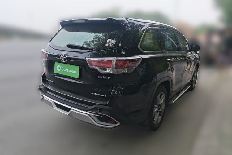 Used Toyota Highlander 2015 2.0T Four-Wheel Drive Luxury Edition 7-Seater Rear Right 45 Deg