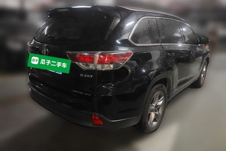 Used Toyota Highlander 2015 2.0T Four-Wheel Drive Ultimate Edition 7-Seater Rear Right 45 Deg
