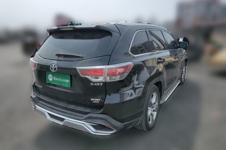 Used Toyota Highlander 2015 2.0T Four-Wheel Drive Luxury Edition 7-Seater Rear Right 45 Deg