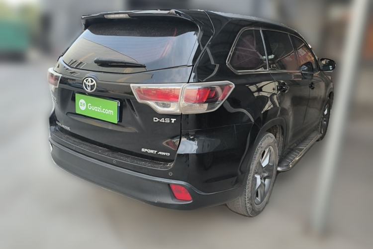 Used Toyota Highlander 2015 2.0T Four-Wheel Drive Luxury Edition 7-Seater Rear Right 45 Deg