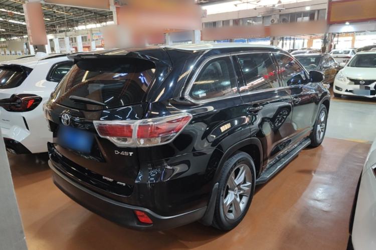 Used Toyota Highlander 2015 2.0T Four-Wheel Drive Luxury Edition 7-Seater Rear Right 45 Deg