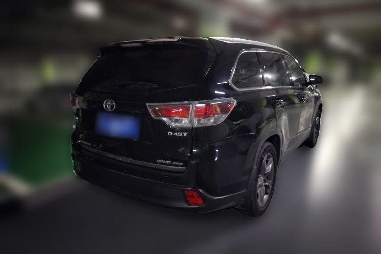 Used Toyota Highlander 2015 2.0T Four-Wheel Drive Luxury Edition 7-Seater Rear Right 45 Deg
