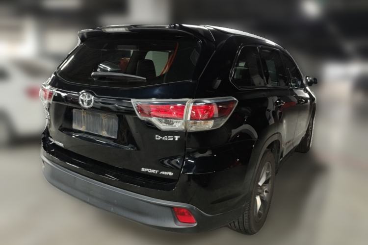 Used Toyota Highlander 2015 2.0T Four-Wheel Drive Luxury Edition 7-Seater Rear Right 45 Deg