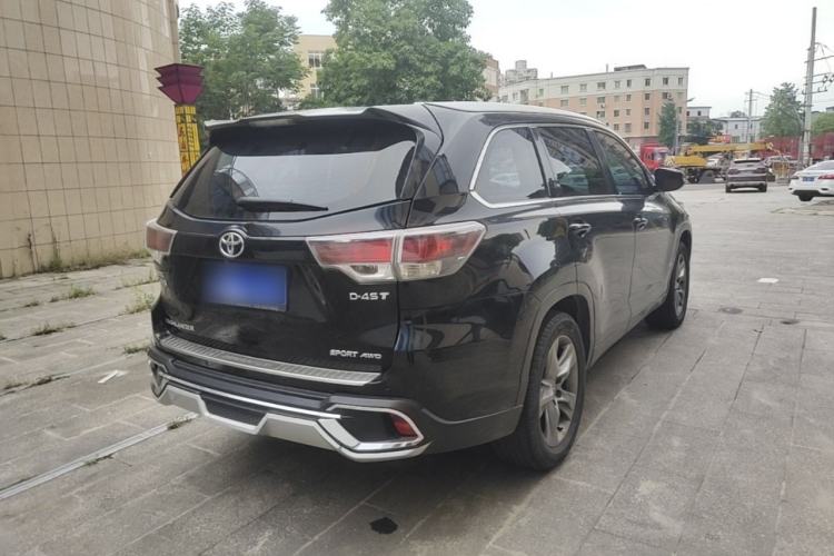 Used Toyota Highlander 2015 2.0T Four-Wheel Drive Luxury Edition 7-Seater Rear Right 45 Deg