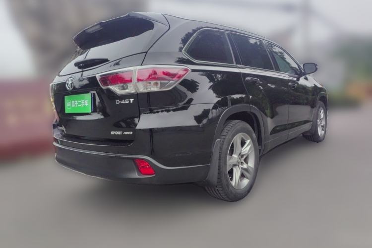 Used Toyota Highlander 2015 2.0T Four-Wheel Drive Luxury Edition 7-Seater Rear Right 45 Deg