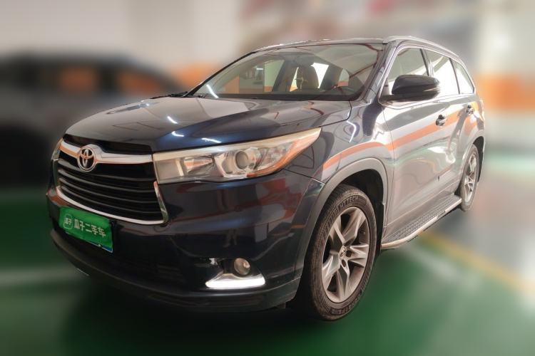 Used Toyota Highlander 2015 2.0T Two-Wheel Drive Luxury Edition 7 Seats Guazi used car, China used car export, Used car for sale, Used Toyota cars, Cheapest cars for sale