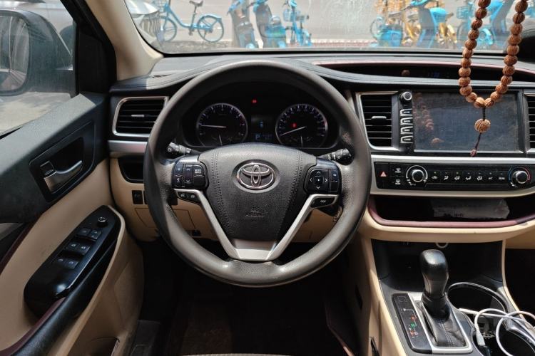 Used Toyota Highlander 2015 2.0T Four-Wheel Drive Elite Edition 7-Seater Steering Wheel