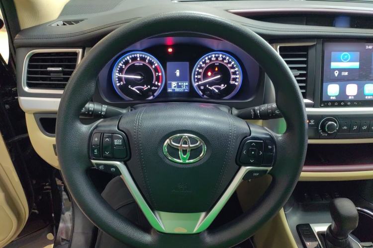Used Toyota Highlander 2015 2.0T Four-Wheel Drive Elite Edition 7-Seater Steering Wheel