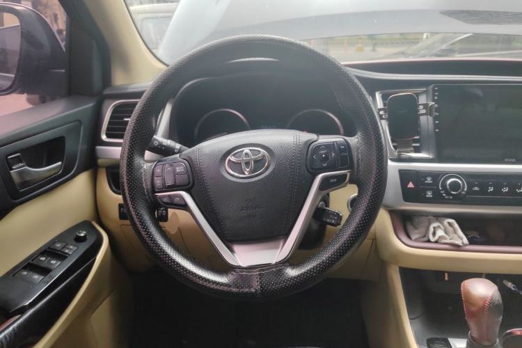 Used Toyota Highlander 2015 2.0T Four-Wheel Drive Elite Edition 7-Seater Steering Wheel
